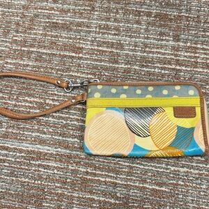 Fossil Colorful Wristlet Clutch